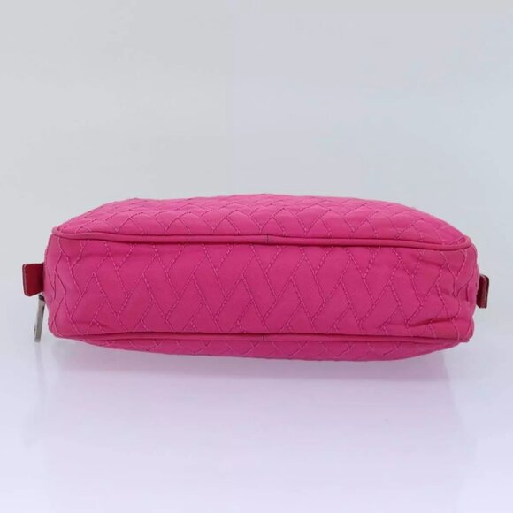 PRADA Chain Hand Bag Nylon Pink Auth - Picture 13 of 16